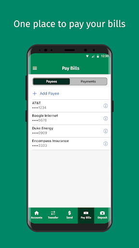 Screenshot of Citizens Bank Mobile Banking