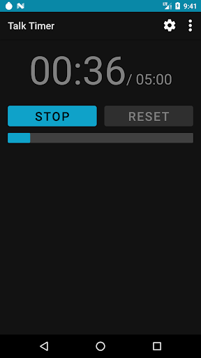 Android application Talk Timer screenshort