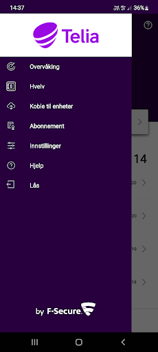 Android application Telia Trygg Gammel screenshort