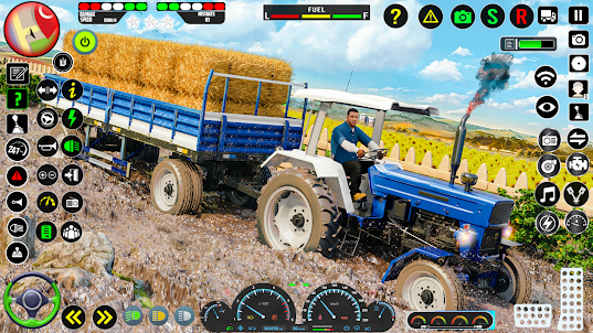Реальный трактор ферма игра 3d