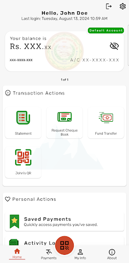 Android application Monygram SmartBanking screenshort