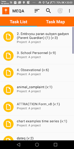 Android application MEQA screenshort