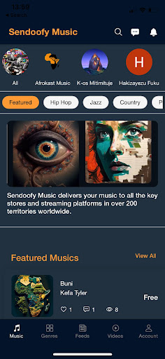 Sendoofy Music Screen 3