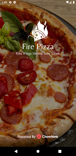 Android application Fire Pizza screenshort