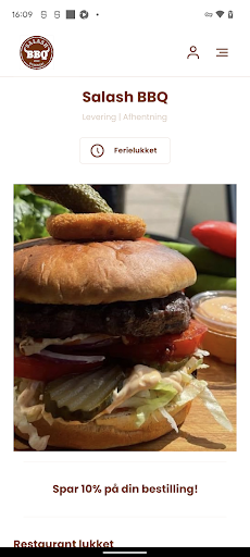 Android application Salash BBQ screenshort