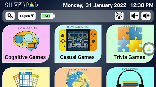 Android application SilverPad Home screenshort