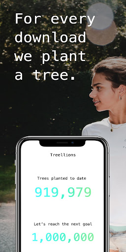 Android application Treellions - we plant trees screenshort