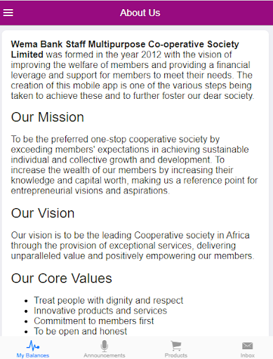 Wema Bank Staff MCS Limited Screen 2