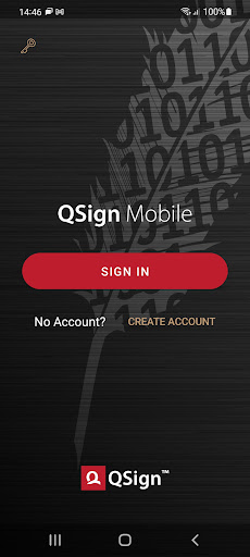 Android application QSign Mobile screenshort