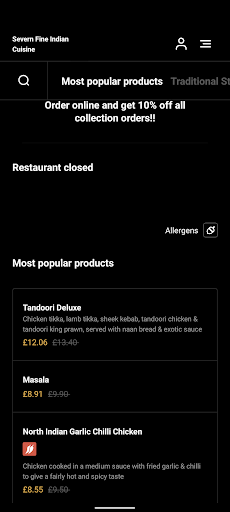 Severn Fine Indian Cuisine Screen 3