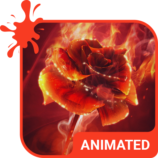 Burning Rose Keyboard Theme logo