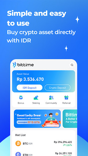 Bittime: Buy Bitcoin & Crypto Screen 2