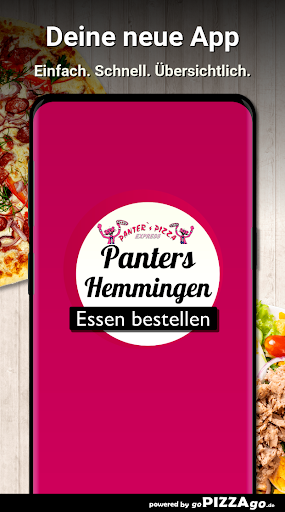 Android application Panters Pizza Express Hemminge screenshort