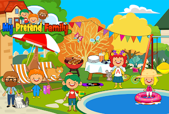 Game screenshot My Pretend Home & Family Town mod apk