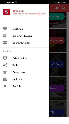 schön ich liebe dich SMS Screen 3
