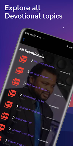 Android application Angel Gabriel Devotional screenshort