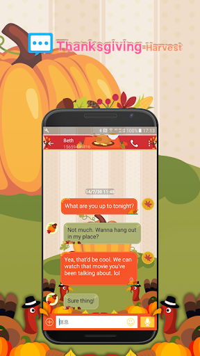 Screenshot of Handcent Skin Harvest