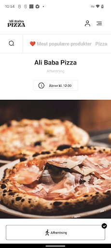 Android application Ali Baba Pizza screenshort