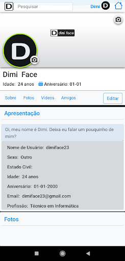 DimiFace - Rede Social Screen 3