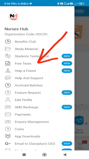 Android application Nurses Hub screenshort