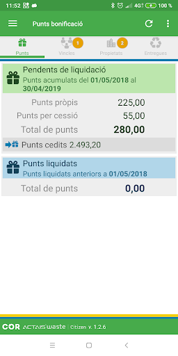 Android application COR – El Meu Compte Ambiental screenshort