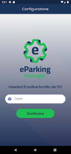 Android application eParking Manager screenshort
