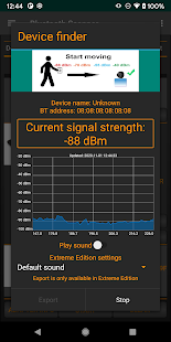 Bluetooth Geräte Finder Scan Screenshot