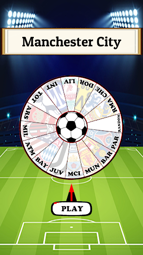 Random Football Team Spin Screen 2