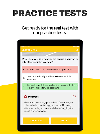 Screenshot of Driver Knowledge Test NSW 2025