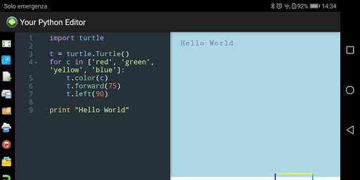 PyCode Editor (Beta) Screen 3