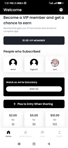 Android application CashOut screenshort