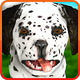 Animated dog dalmatian icon