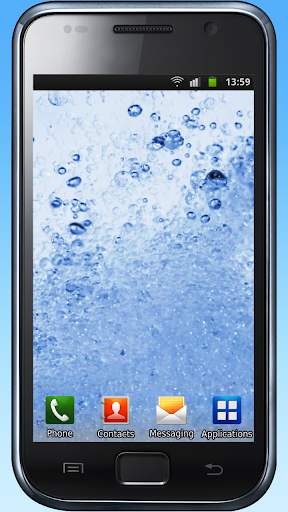 Water drops, water bubbles