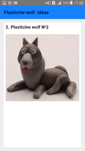 Plasticine wolf. Ideas