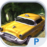 Taxi Driver 3D Cab parking icon