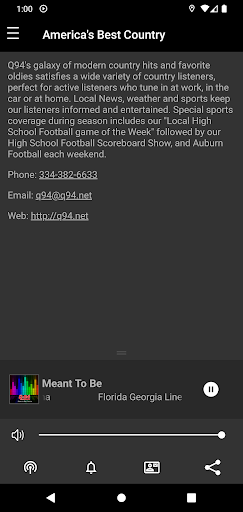 Android application Q94 WQZX screenshort