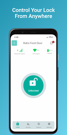 Android application KoreLock Manager screenshort