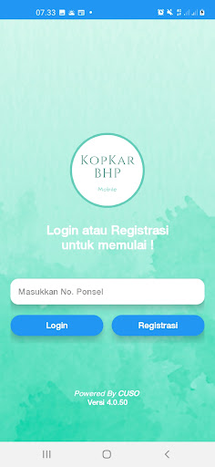 Kopkar BHP Mobile Screen 2