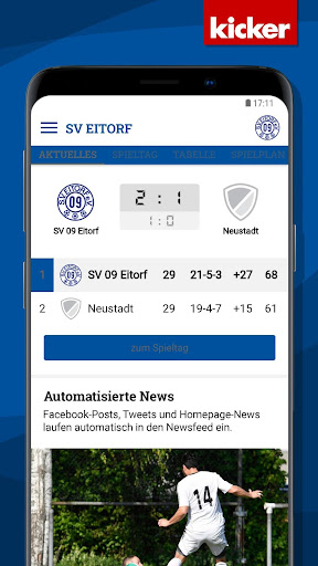 Android application SV Eitorf screenshort