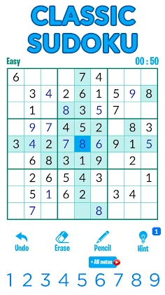 Sudoku - Classic Brain Puzzles - Screenshot 1