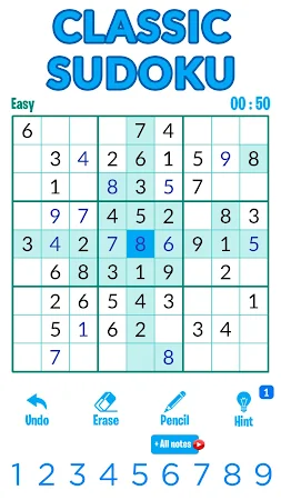 Game screenshot Sudoku - Classic Brain Puzzles mod apk