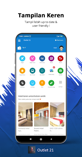 Android application Outlet 21 screenshort