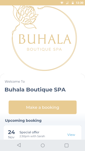 Android application Buhala Boutique SPA screenshort