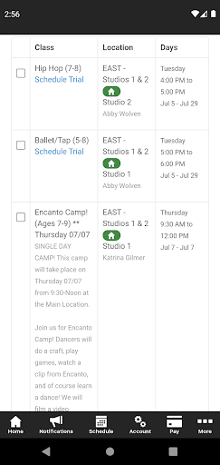 Ignite Dance Center Screen 3