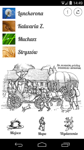 Android application Lanckorona, Kalwaria Z. ... screenshort