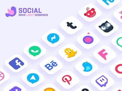 Dove Light  Icon Pack v2.4 APK (MOD, Premium Unlocked) Free For Android 3