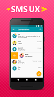 screenshot of Sms UX - Fast sms app, messenger, voice to text