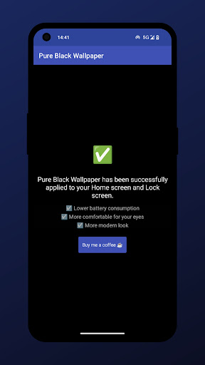 Android application Pure Black Wallpaper screenshort