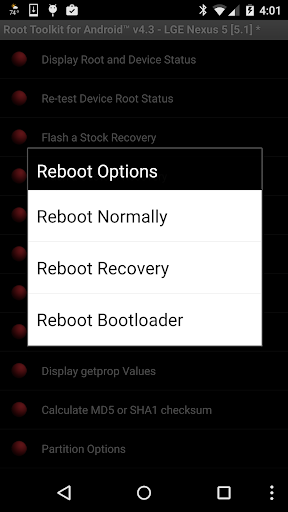 Root Toolkit for Android™ Screen 3