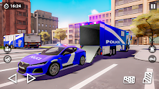 US Police Car Transporter Gameのおすすめ画像3